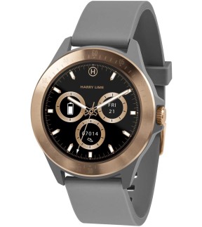 Ρολόι HARRY LIME Smartwatch Με Γκρι Λουράκι Σιλικόνης HA07-2008