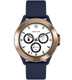 Ρολόι HARRY LIME Smartwatch Με Μπλε Λουράκι Σιλικόνης HA07-2012