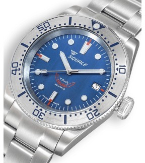 Ρολόι SQUALE 1545 Με Αυτόματο Μηχανισμό Και Ασημί Ατσάλινο Μπρασελέ 1545SSBLC.AC