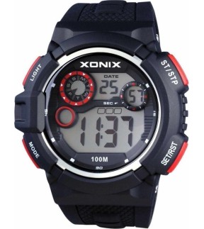 XONIX Black Rubber Strap