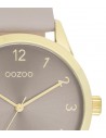 Ρολόι OOZOO Timepieces Με Γκρι Δερμάτινο Λουράκι C11328