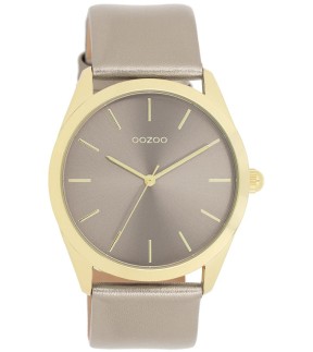 OOZOO Timepieces Gray Leather Strap C11333