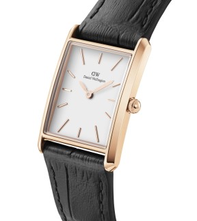 DANIEL WELLINGTON Bound Black Leather Strap DW00100693