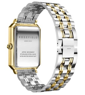 ROSEFIELD The Octagon Yellow Gold Silver Stainless Steel Bracelet OWSSSG-O48