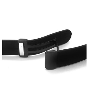 DILOY Black Silicone Strap 20mm