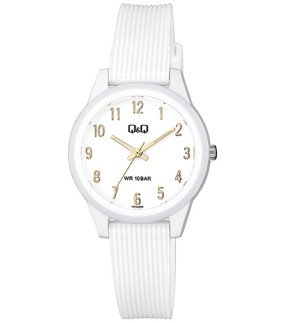 Q&Q White Rubber Strap VS13J008Y