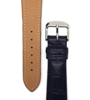 FLUCO GERMANY Louisiana Blue Leather Strap 22mm