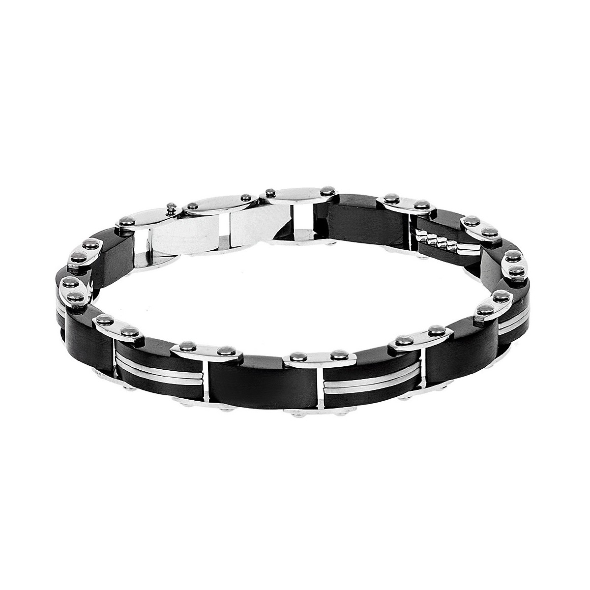 SENZA Black-Silver Stainless Steel Bracelet SSD3220 SENZA Black-Silver Stainless Steel Bracelet SSD3220