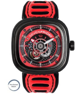 Preowned Watch SEVEN FRIDAY Automatic Leather-Rubber Strap