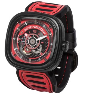Preowned Watch SEVEN FRIDAY Automatic Leather-Rubber Strap