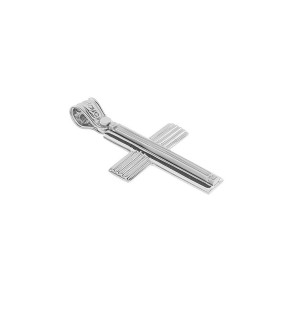 VITOPOULOS Man Cross White Gold 14Ct