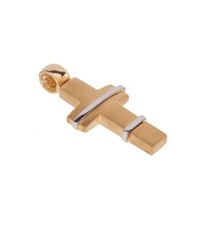 VITOPOULOS Man Cross Yellow-White Gold 14Ct