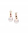 VITOPOULOS Earrings Gold 14CT with Pearls And Zircon Stones