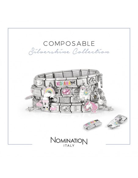 Nomination Classic Link Ατσάλι Ασημί Με Ασήμι 925 Και Ζιργκόν 330605/005