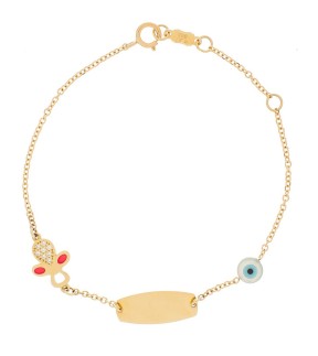 VITOPOULOS Kid ID Bracelet Gold 14CT