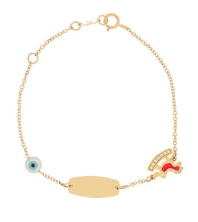 VITOPOULOS Kid ID Bracelet Gold 14CT
