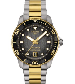 TISSOT Seastar 1000 Powermatic 80 Automatic Two Tone Stainless Steel Bracelet T1208072205100