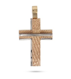 VITOPOULOS Cross Yellow-White Gold 14Ct