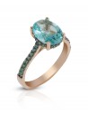 VITOPOULOS Ring Rose Gold 14Ct With Zircon Stone