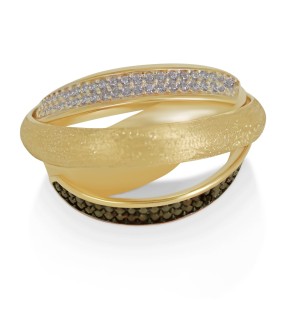 VITOPOULOS Ring Yellow Gold 14Ct With Stones