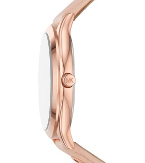 MICHAEL KORS Slim Runway Pink Leather Strap MK7467
