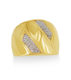 VITOPOULOS Ring Yellow Gold 14Ct With Stones