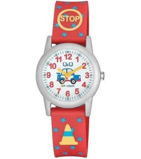 Q&Q Kids Red Silicone Strap VR99J020Y