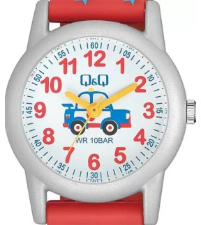 Q&Q Kids Red Silicone Strap VR99J020Y