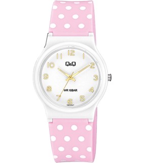 Q&Q Pink Rubber Strap V06A-016VY