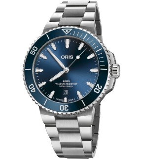 ORIS Aquis Date Silver Stainless Steel Bracelet 01 733 7789 4135-07 8 23 04PEB