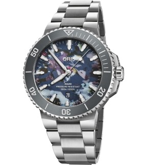 ORIS Aquis Date Upcycle Silver Stainless Steel Bracelet 01 733 7789 4150-07 8 23 04PEB