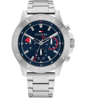 Ρολόι TOMMY HILFIGER Bryan Με Πολλαπλές Ενδείξεις Και Ασημί Ατσάλινο Μπρασελέ 1792113