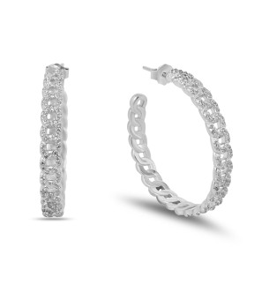 VITOPOULOS Earrings Silver 925 With Zircon Stones ESS0506