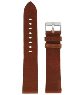 TZEVELION Brown Leather Strap 12mm
