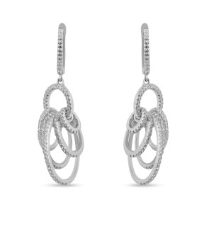 VITOPOULOS Earrings Silver 925 With Zircon Stones ESS0507