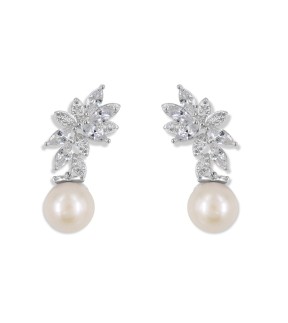 VITOPOULOS Earrings Silver 925 With Zircon Stones ESS0512