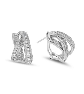 VITOPOULOS Earrings Silver 925 With Zircon Stones ESS0520