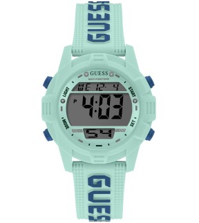 Ρολόι GUESS Boost Με Πολλαπλές Λειτουργίες Και Τιρκουάζ Καουτσούκ Λουράκι GW0015L5