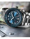Ρολόι HAMILTON Khaki Aviation Converter Auto GMT Με Ασημί Ατσάλινο Μπρασελέ H76715140