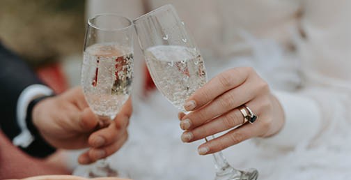 Wedding Set (Wedding Crowns, Glasses, Bottles)